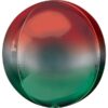 Red Green Ombre Orbz Sphere Balloon Party Supplies Decorations Ideas Novelty Gift