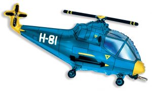 Blue Helicopter 38in Shape Balloon Party Supplies Decoration Ideas Novelty Gift 901667A