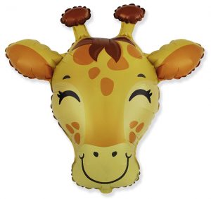 Happy Giraffe Head 31in Shape Balloon Party Supplies Decoration Ideas Novelty Gift 901807
