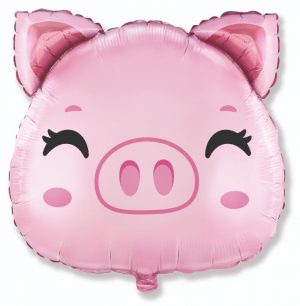 Happy Pig Head 24in Shape Balloon Party Supplies Decoration Ideas Novelty Gift 901809