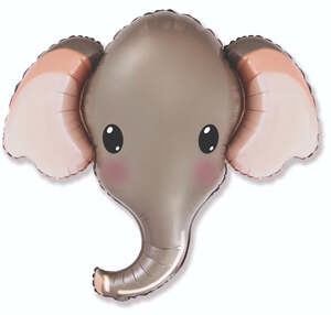 Grey Elephant Head 39in Shape Balloon Party Supplies Decorations Ideas Novelty Gift 901805G