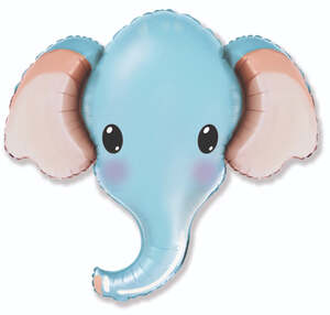 Blue Elephant Head 39in Shape Balloon Party Supplies Decorations Ideas Novelty Gift 901805B