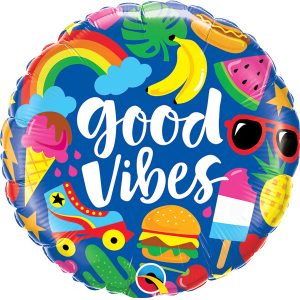 Good Vibes Summer Party 18in Balloon Party Supplies Decoration Ideas Novelty Gift 98497