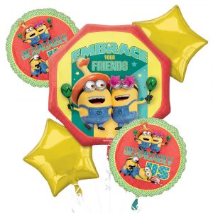 Despicable Me 4 5-Balloon Bouquet Party Supplies Decorations Ideas Novelty Gift 46936