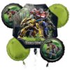 Transformers 5-Balloon Bouquet Party Supplies Decorations Ideas Novelty Gift 46288