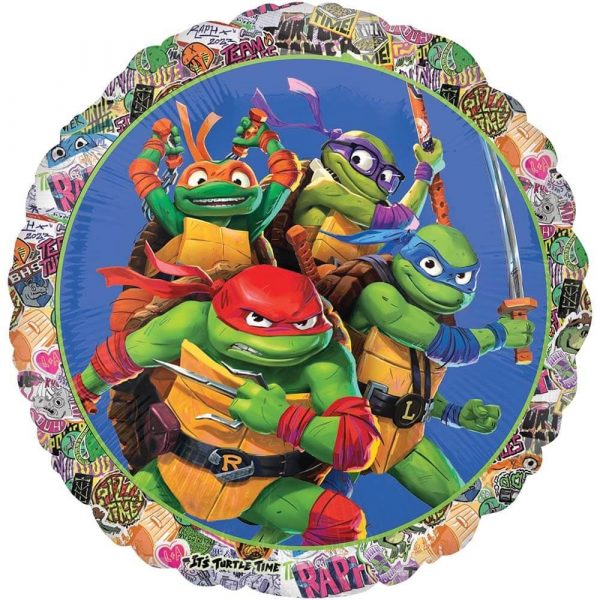 TMNT Ninja Turtles 18in Balloon Party Supplies Decoration Ideas Novelty Gift 46272