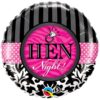 Damask Hen Night 18in Balloon Party Supplies Decorations Ideas Novelty Gift 18456