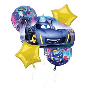 Batwheels 5-Balloon Bouquet Party Supplies Decorations Ideas Novelty Gift 46595