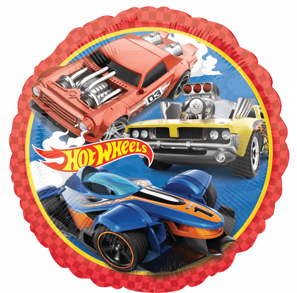 Hot Wheels Cars 18in Balloon Party Supplies Decorations Ideas Novelty Gift 46771