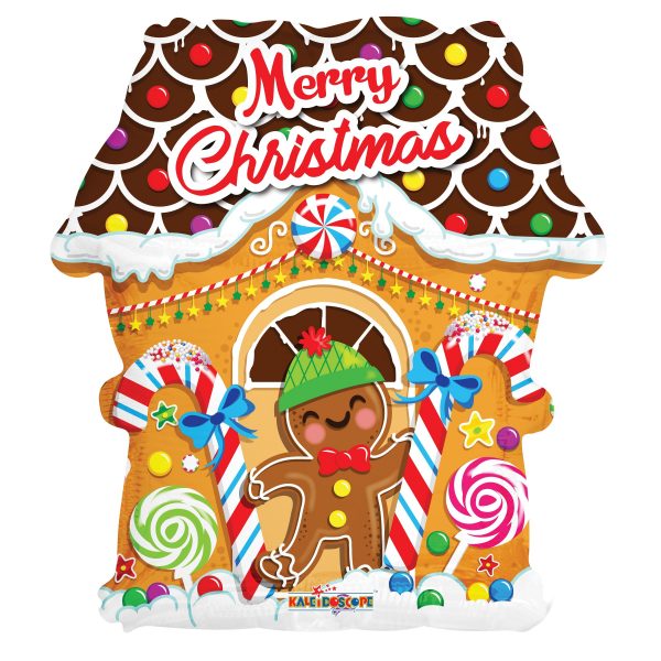 Gingerbread House Shape 18in Balloon Party Supplies Decorations Ideas Novelty Gift 89151-18