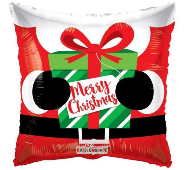 Santa Xmas Present 18in Balloon Party Supplies Decorations Ideas Novelty Gift 89128-18