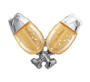 Double Champagne Glasses 36in Shape Balloon Party Supplies Decorations Ideas Novelty Gift 15940-18