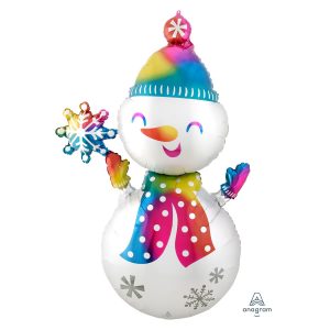 Snowman 55in Multi Balloon Party Supplies Decorations Ideas Novelty Gift 42037