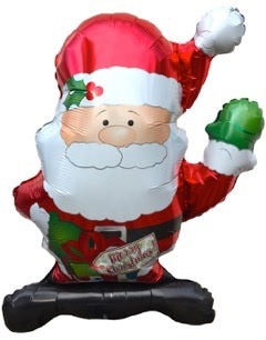 Waving Santa 36in Shape Balloon Party Supplies Decorations Ideas Novelty Gift 434174