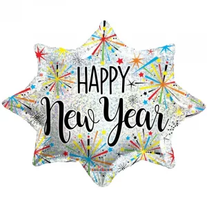 Fireworks Explosion New Year 18in Balloon Party Supplies Decorations Ideas Novelty Gift 89159-18
