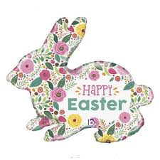 Flower Easter Bunny 32in Balloon Party Supplies Decorations Ideas Novelty Gift 25083