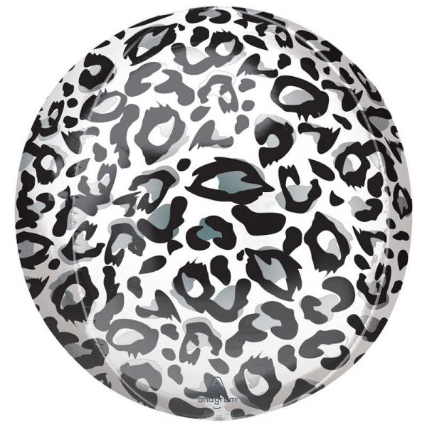 Snow Leopard Animal Print 16in Orbz Balloon Party Supplies Decorations Ideas Novelty Gift 42413