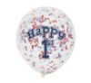 Nautical 1st Birthday Confetti Latex Balloons Party supplies decorations ideas novelty gift 58185