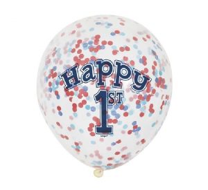 Nautical 1st Birthday Confetti Latex Balloons Party supplies decorations ideas novelty gift 58185