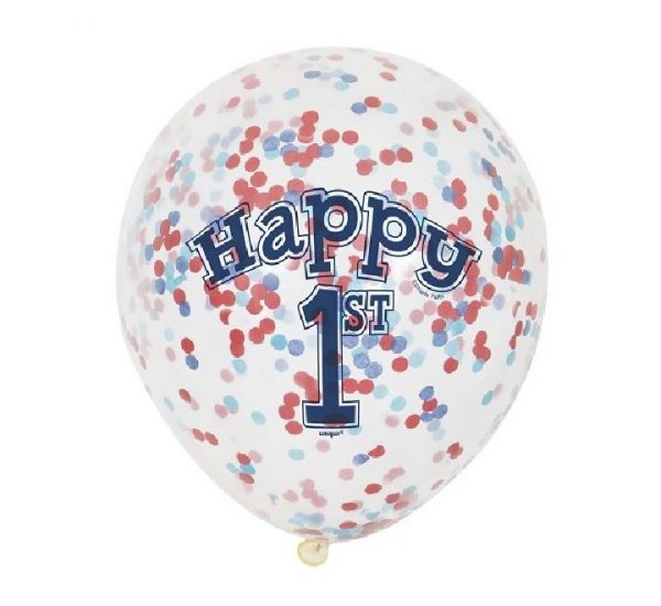 Nautical 1st Birthday Confetti Latex Balloons Party supplies decorations ideas novelty gift 58185