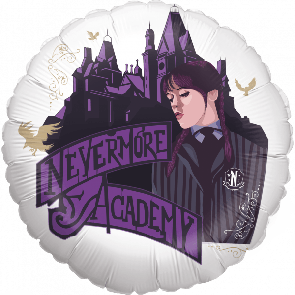 Wednesday Nevermore Academy 18in Balloon Party Supplies Decoration Ideas Novelty Gift 132H2100631-61783