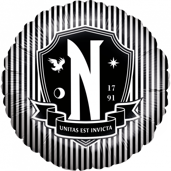 Wednesday Nevermore logo 18in Balloon Party Supplies Decoration Ideas Novelty Gift 132H2100634-61780