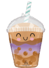 Bubble Boba Tea 29in Shape Balloon Party Supplies Decorations Ideas Novelty Gift 47915