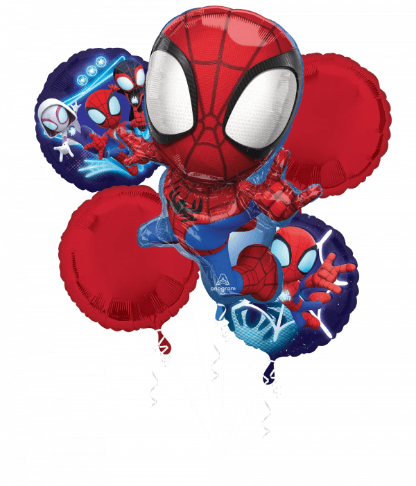 Spider-Man Spidey Balloon Bouquet Party Supplies Decorations Ideas Novelty Gift 48418