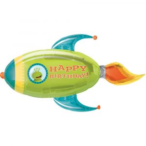 Space Rocket Birthday 41in Shape Balloon Party Supplies Decorations Ideas Novelty Gift 00063