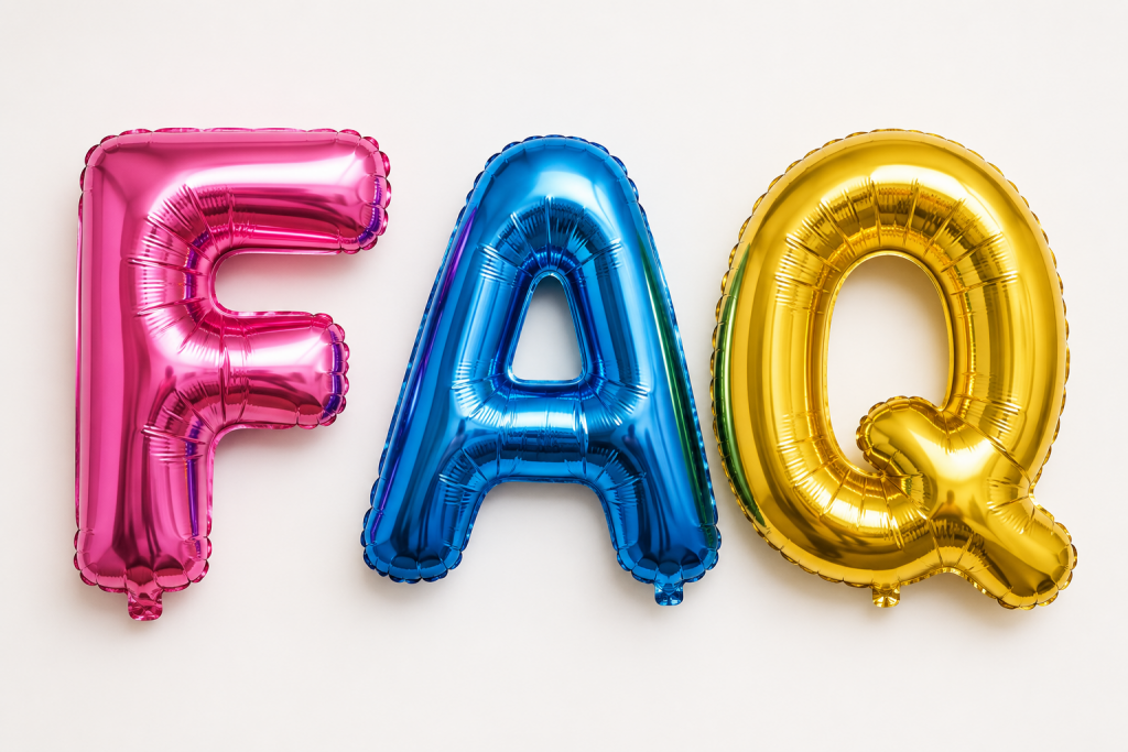 FAQ balloons