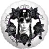18in Black Flowers Wednesday Balloon Party Supplies Decoration Ideas Novelty Gift