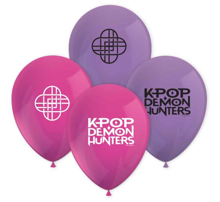 8pcs 10in K-Pop Demon Hunters Latex Balloons Party Supplies Decorations Ideas Novelty Gift