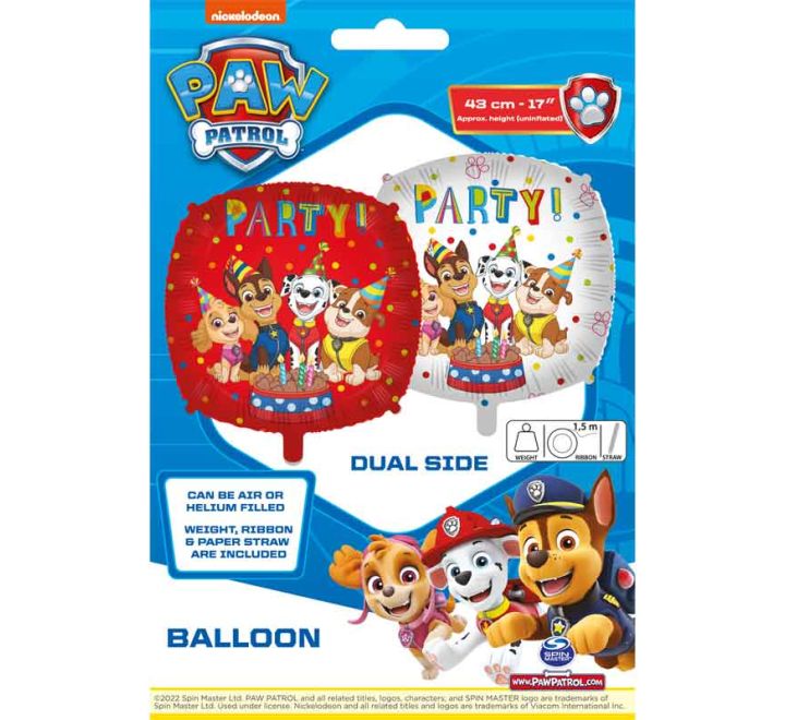 18in Paw Patrol Party Balloon Party Supplies Decorations Ideas Novelty Gift
